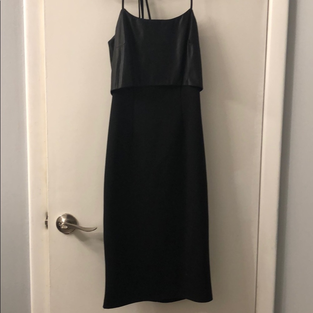 BCBGeneration black midi dress
